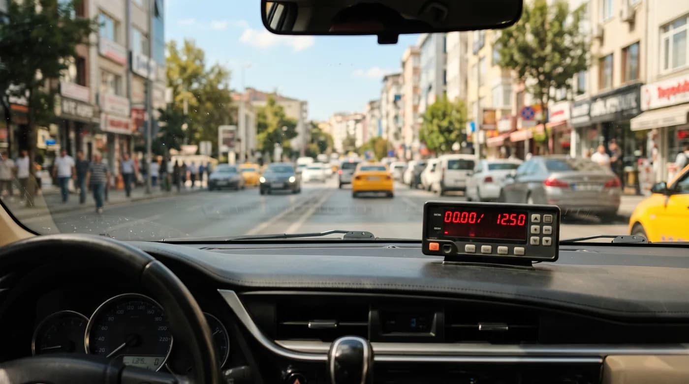 Şehir içi kısa mesafede taksimetre geçerli